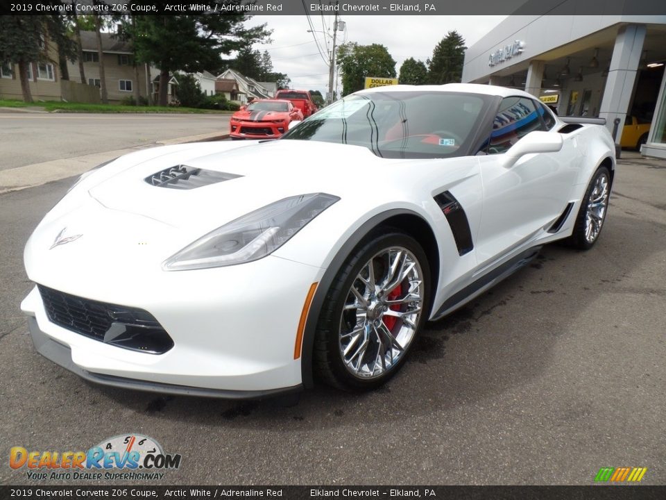 2019 Chevrolet Corvette Z06 Coupe Arctic White / Adrenaline Red Photo #17