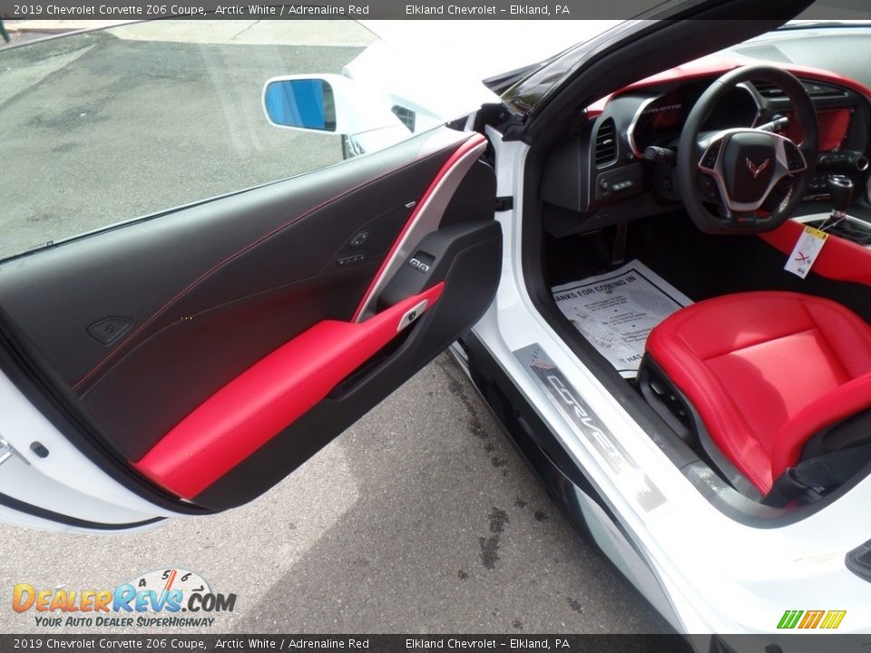 2019 Chevrolet Corvette Z06 Coupe Arctic White / Adrenaline Red Photo #18