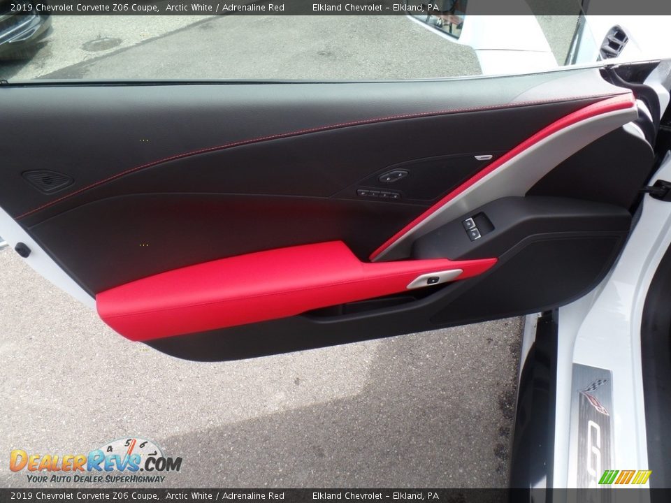 2019 Chevrolet Corvette Z06 Coupe Arctic White / Adrenaline Red Photo #19