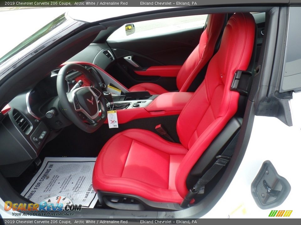 2019 Chevrolet Corvette Z06 Coupe Arctic White / Adrenaline Red Photo #22