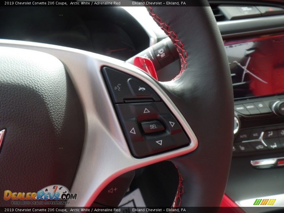 2019 Chevrolet Corvette Z06 Coupe Arctic White / Adrenaline Red Photo #26