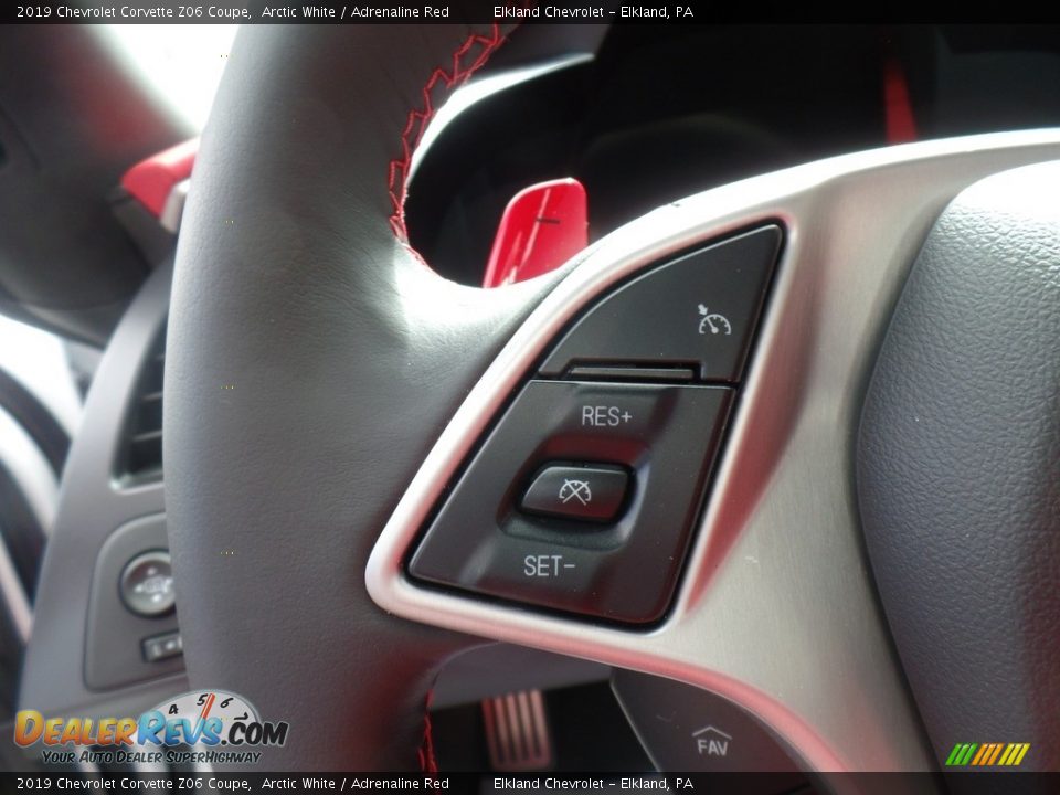 2019 Chevrolet Corvette Z06 Coupe Arctic White / Adrenaline Red Photo #27