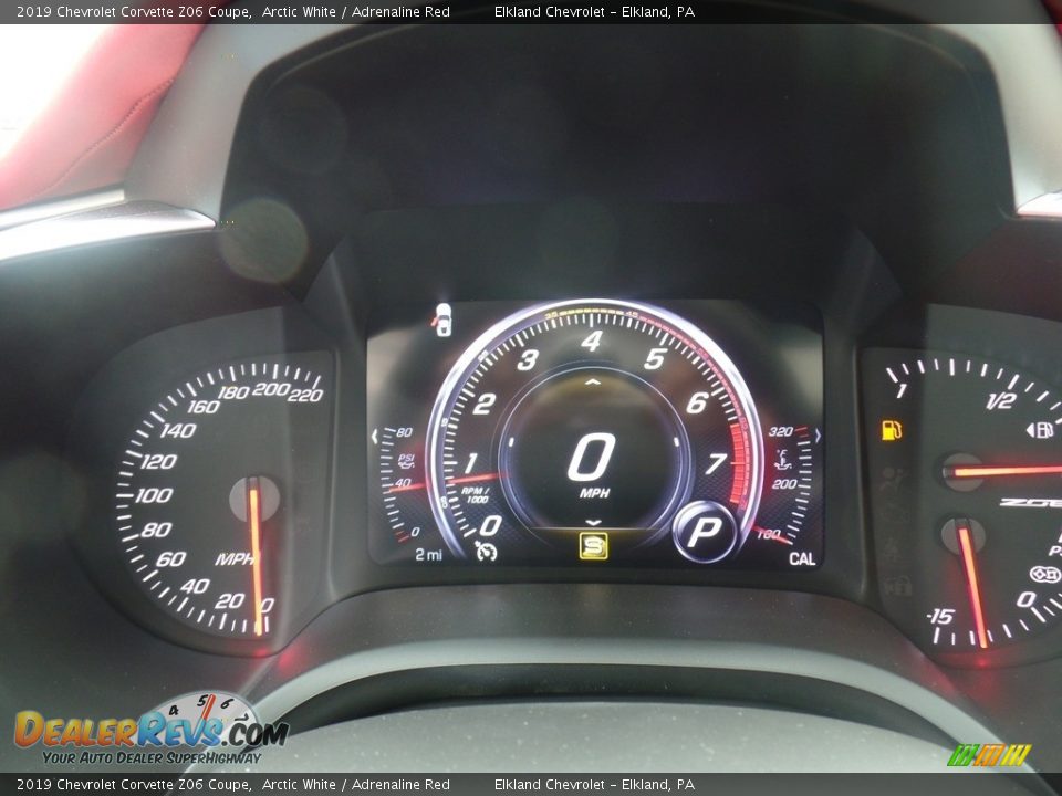 2019 Chevrolet Corvette Z06 Coupe Arctic White / Adrenaline Red Photo #29