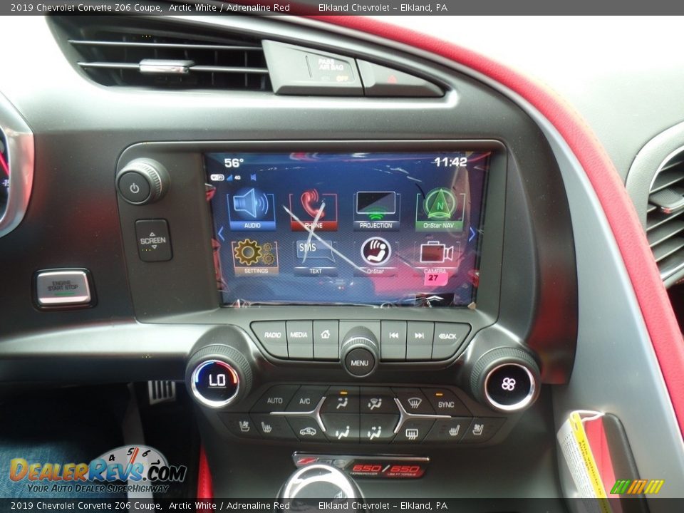 2019 Chevrolet Corvette Z06 Coupe Arctic White / Adrenaline Red Photo #30