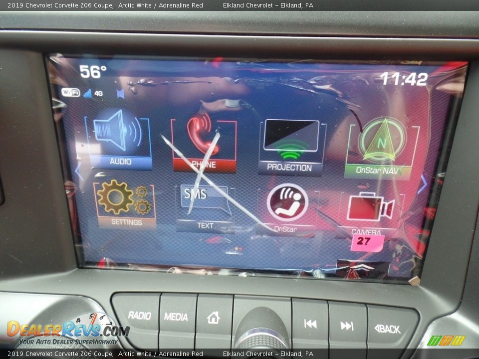 2019 Chevrolet Corvette Z06 Coupe Arctic White / Adrenaline Red Photo #31