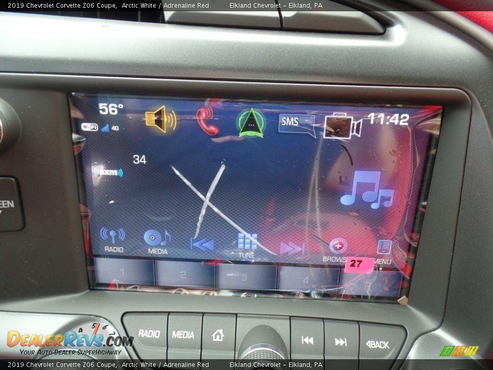 2019 Chevrolet Corvette Z06 Coupe Arctic White / Adrenaline Red Photo #32