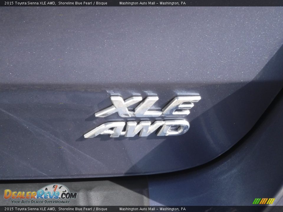 2015 Toyota Sienna XLE AWD Shoreline Blue Pearl / Bisque Photo #8