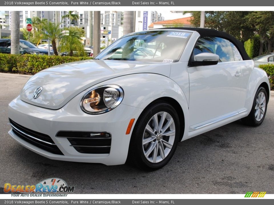 Pure White 2018 Volkswagen Beetle S Convertible Photo #5