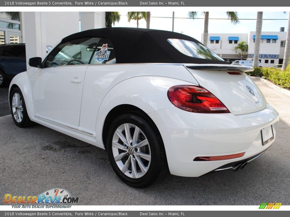 2018 Volkswagen Beetle S Convertible Pure White / Ceramique/Black Photo #7