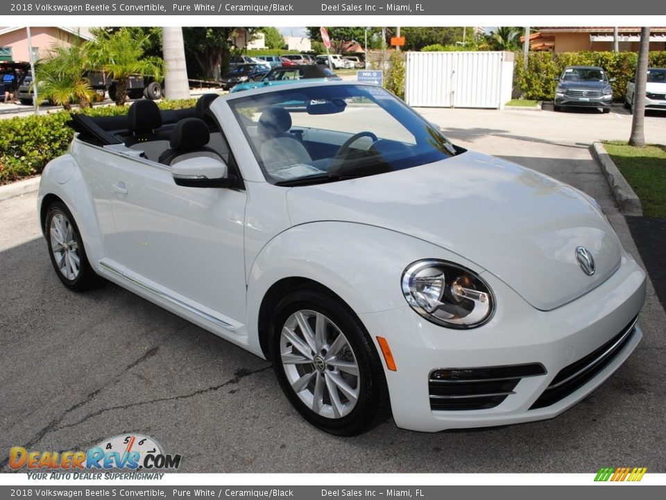 Pure White 2018 Volkswagen Beetle S Convertible Photo #12