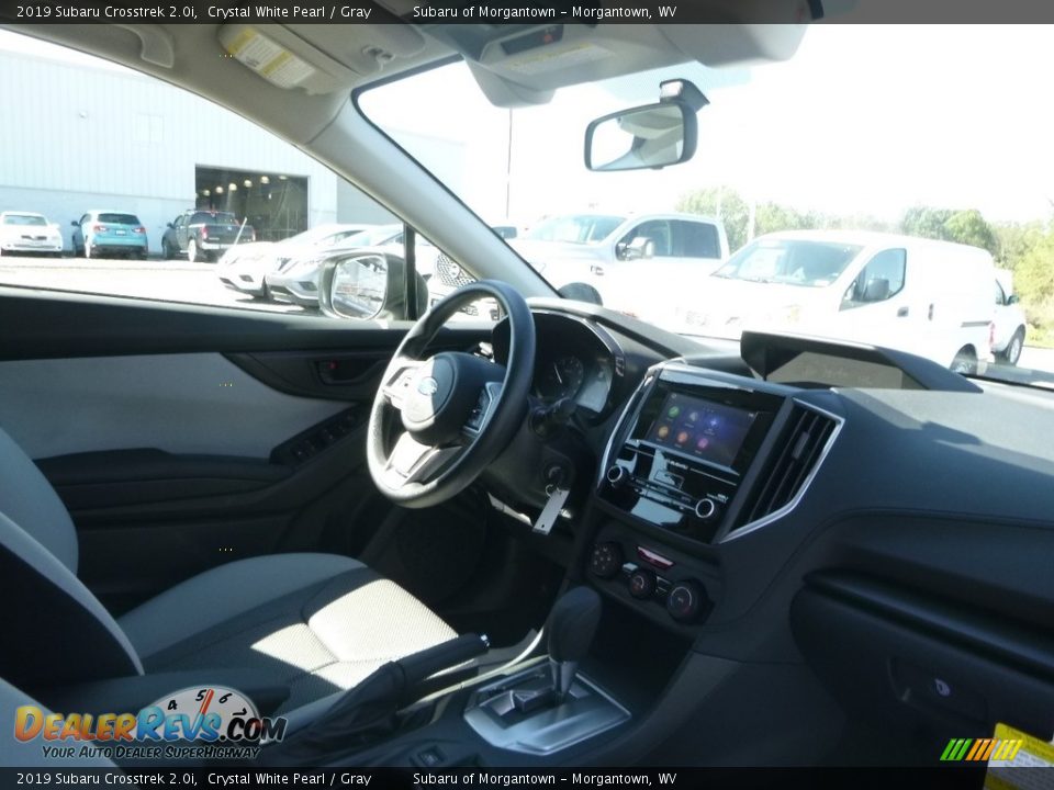 2019 Subaru Crosstrek 2.0i Crystal White Pearl / Gray Photo #10