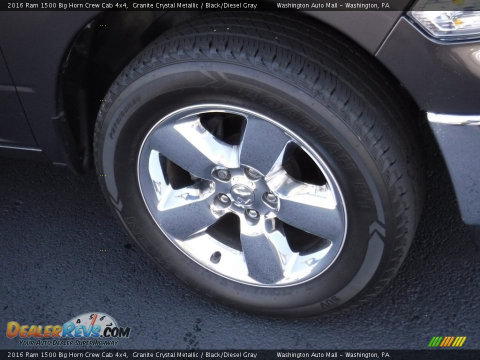 2016 Ram 1500 Big Horn Crew Cab 4x4 Granite Crystal Metallic / Black/Diesel Gray Photo #4