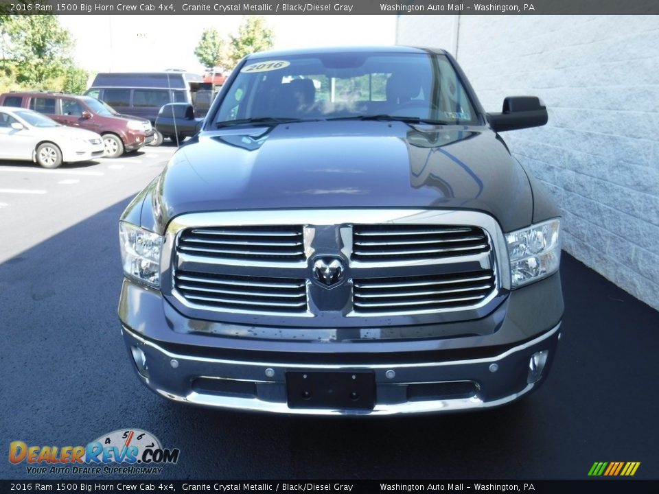2016 Ram 1500 Big Horn Crew Cab 4x4 Granite Crystal Metallic / Black/Diesel Gray Photo #5
