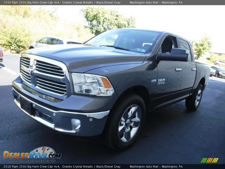 2016 Ram 1500 Big Horn Crew Cab 4x4 Granite Crystal Metallic / Black/Diesel Gray Photo #6