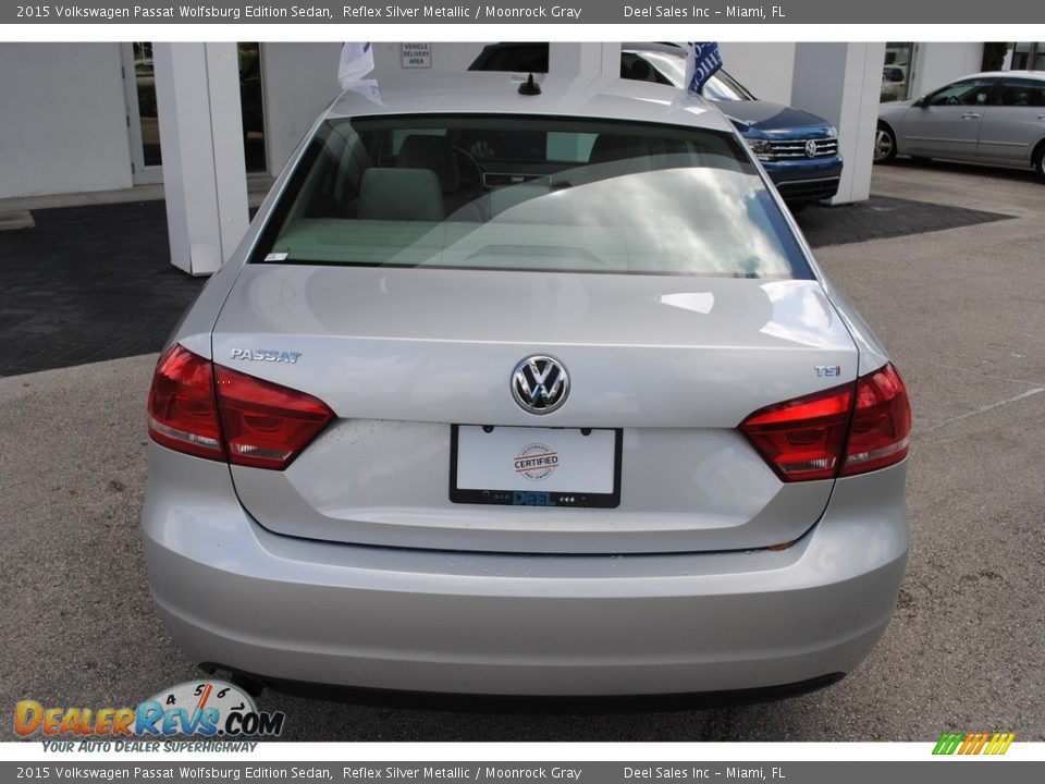 2015 Volkswagen Passat Wolfsburg Edition Sedan Reflex Silver Metallic / Moonrock Gray Photo #8
