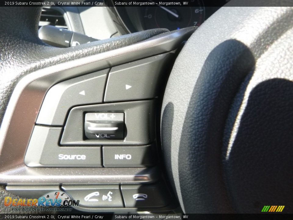 2019 Subaru Crosstrek 2.0i Crystal White Pearl / Gray Photo #19