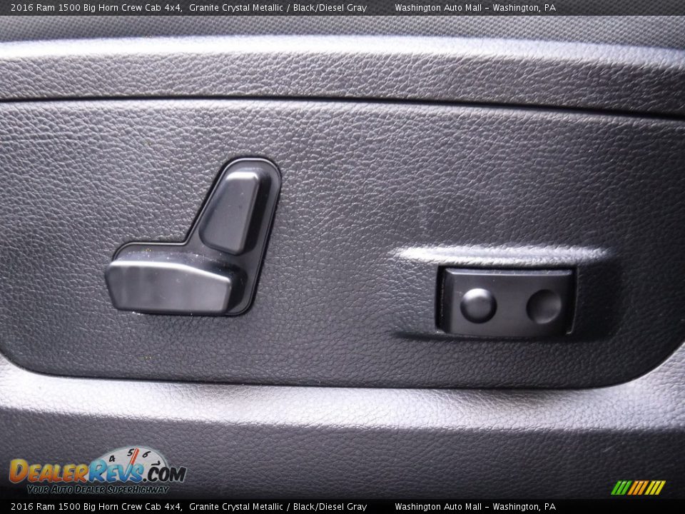 2016 Ram 1500 Big Horn Crew Cab 4x4 Granite Crystal Metallic / Black/Diesel Gray Photo #17