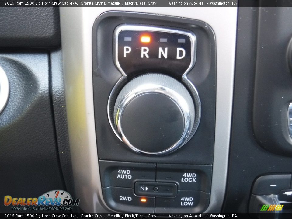 2016 Ram 1500 Big Horn Crew Cab 4x4 Granite Crystal Metallic / Black/Diesel Gray Photo #21