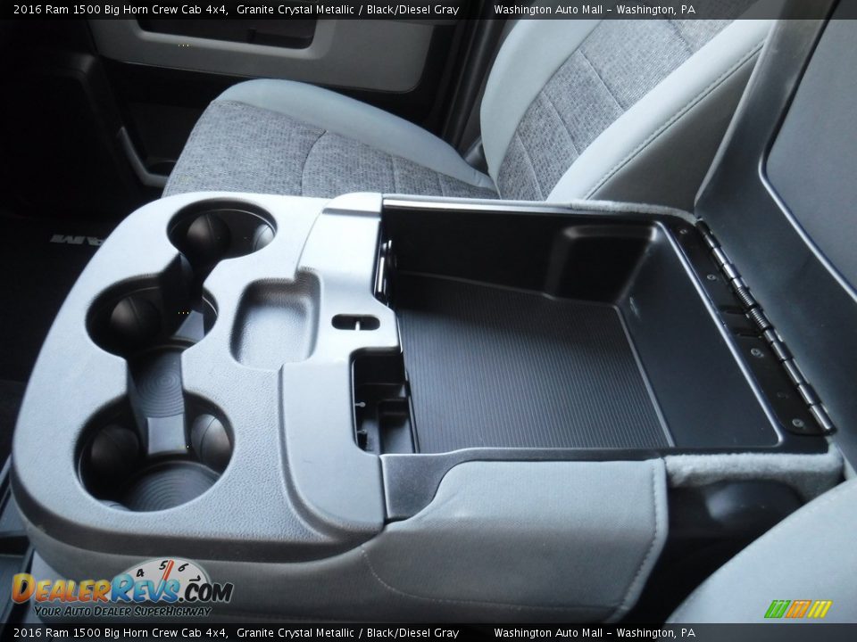 2016 Ram 1500 Big Horn Crew Cab 4x4 Granite Crystal Metallic / Black/Diesel Gray Photo #23