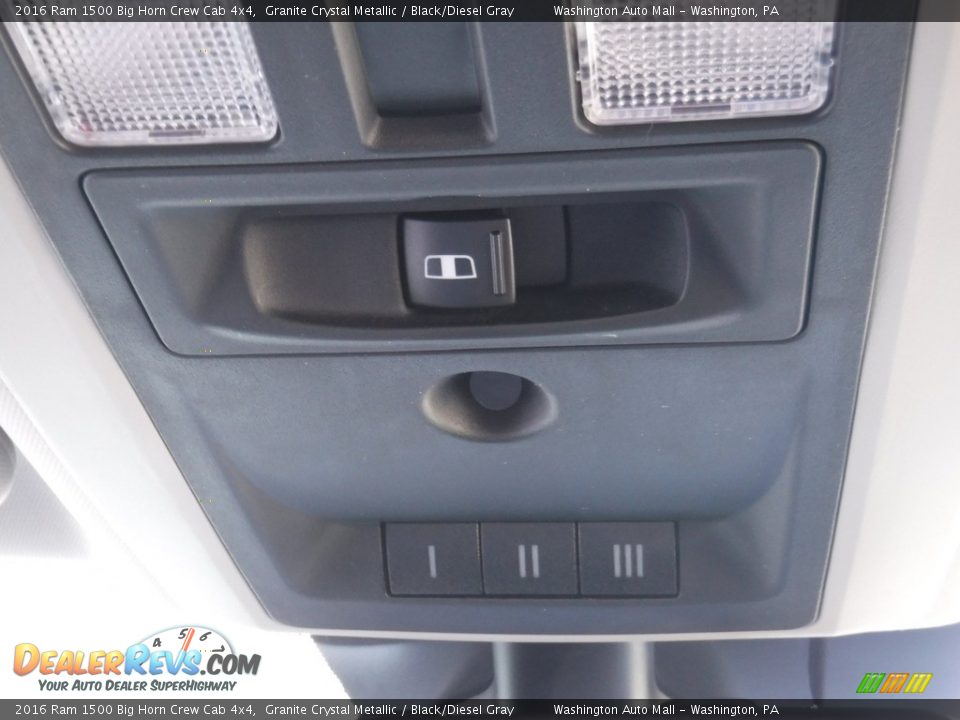 2016 Ram 1500 Big Horn Crew Cab 4x4 Granite Crystal Metallic / Black/Diesel Gray Photo #24