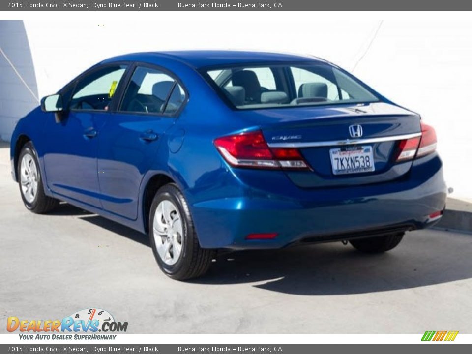 2015 Honda Civic LX Sedan Dyno Blue Pearl / Black Photo #2