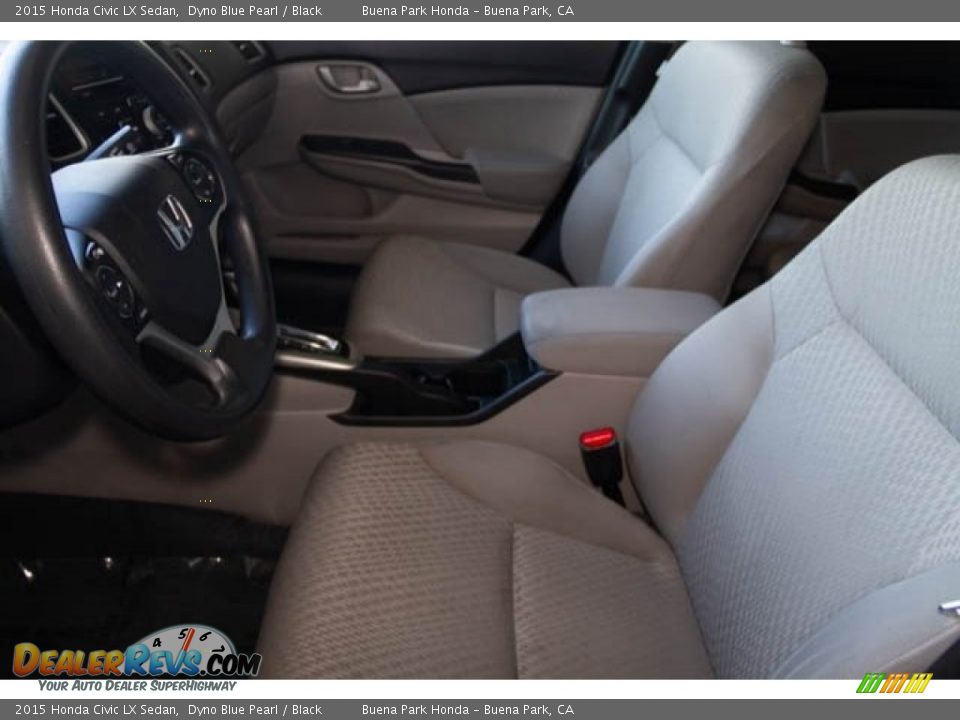 2015 Honda Civic LX Sedan Dyno Blue Pearl / Black Photo #3