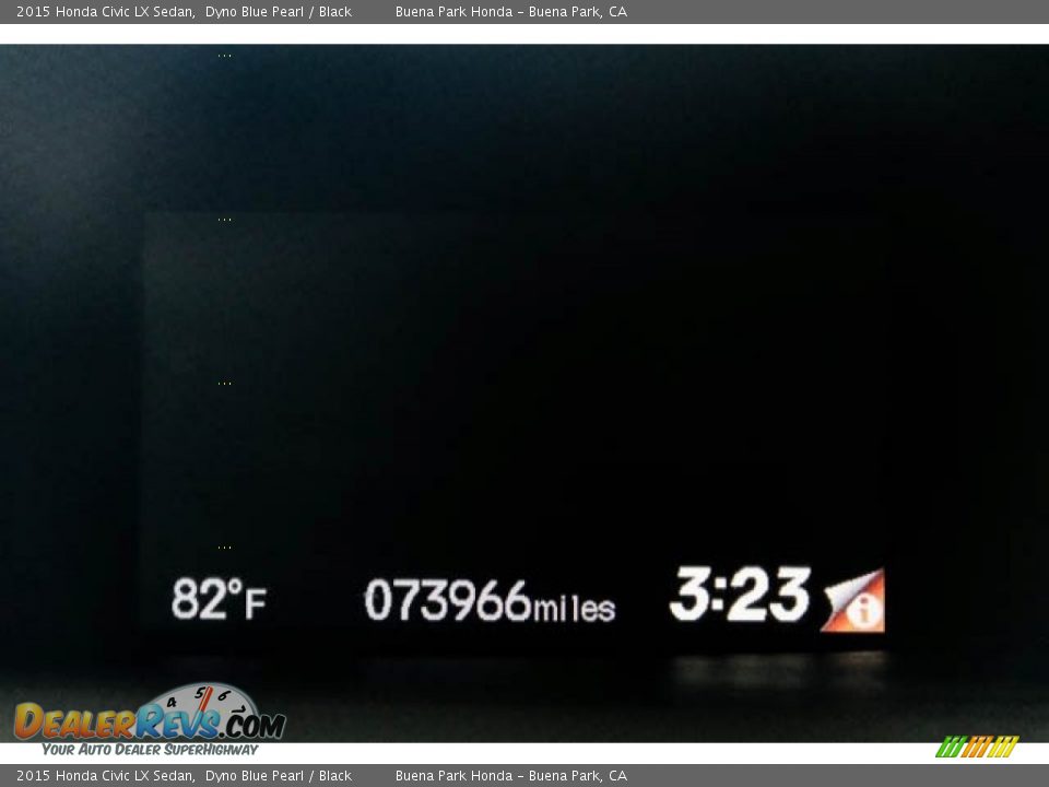 2015 Honda Civic LX Sedan Dyno Blue Pearl / Black Photo #6