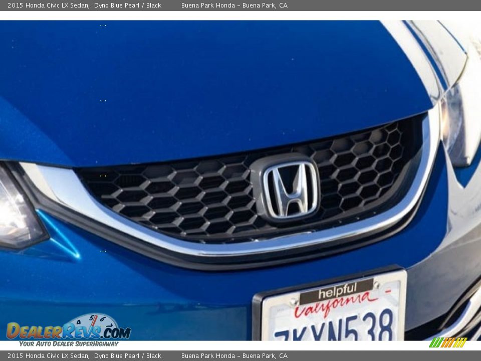 2015 Honda Civic LX Sedan Dyno Blue Pearl / Black Photo #8