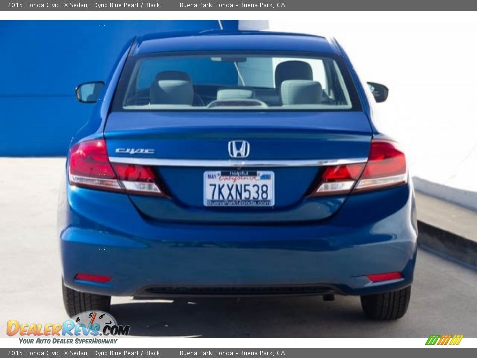 2015 Honda Civic LX Sedan Dyno Blue Pearl / Black Photo #10