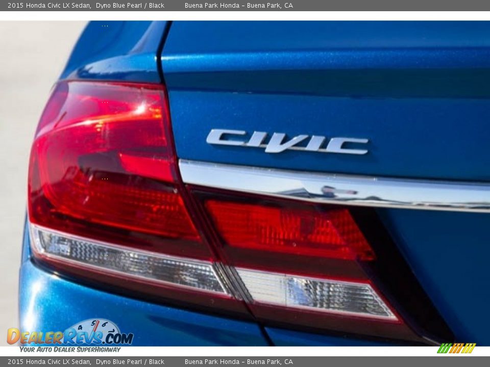 2015 Honda Civic LX Sedan Dyno Blue Pearl / Black Photo #11