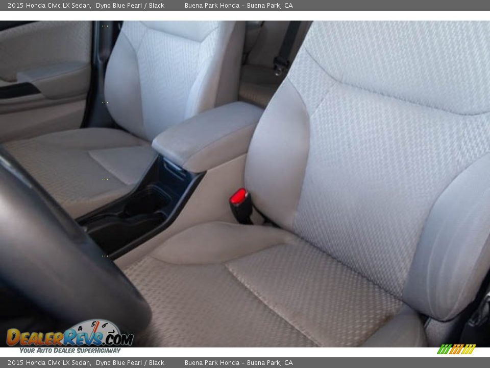 2015 Honda Civic LX Sedan Dyno Blue Pearl / Black Photo #16