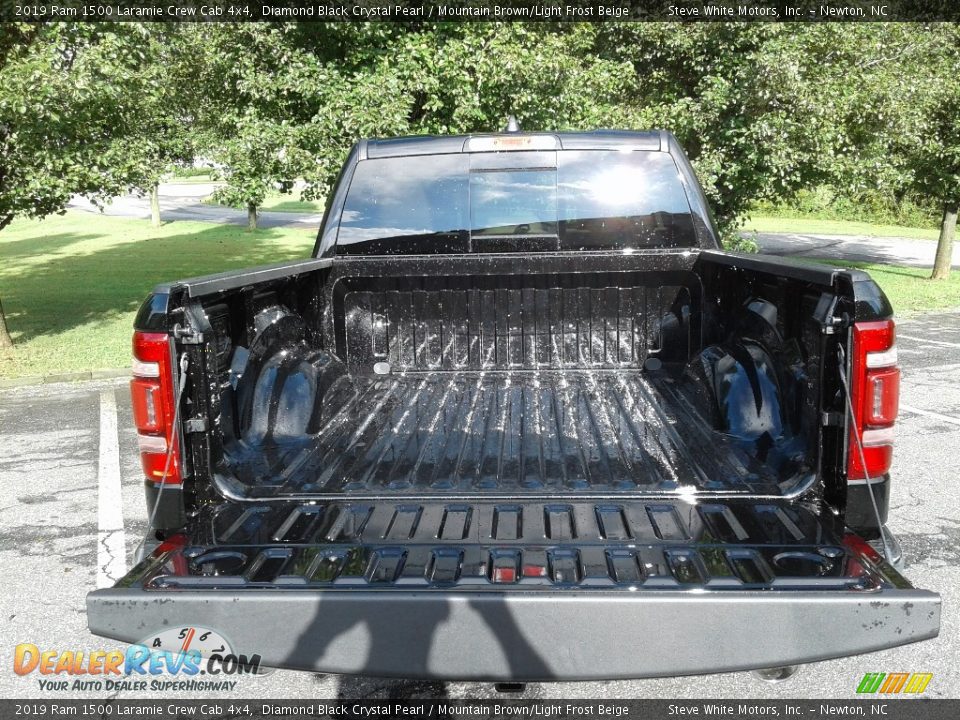 2019 Ram 1500 Laramie Crew Cab 4x4 Diamond Black Crystal Pearl / Mountain Brown/Light Frost Beige Photo #13