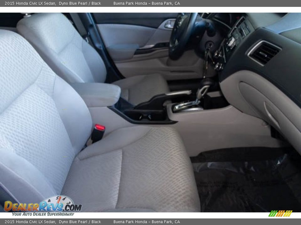 2015 Honda Civic LX Sedan Dyno Blue Pearl / Black Photo #21