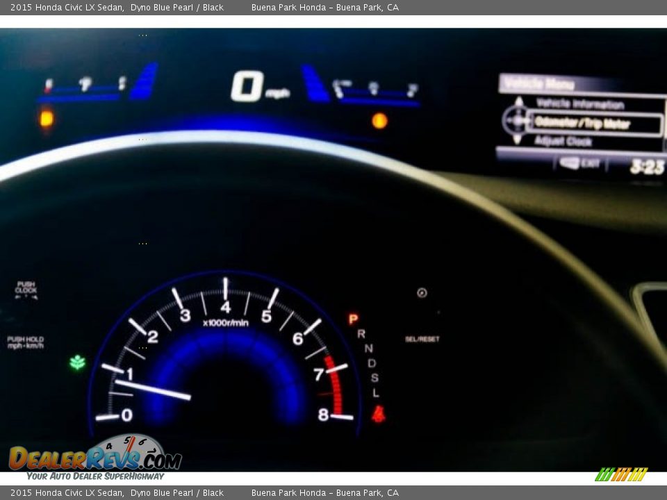 2015 Honda Civic LX Sedan Dyno Blue Pearl / Black Photo #23