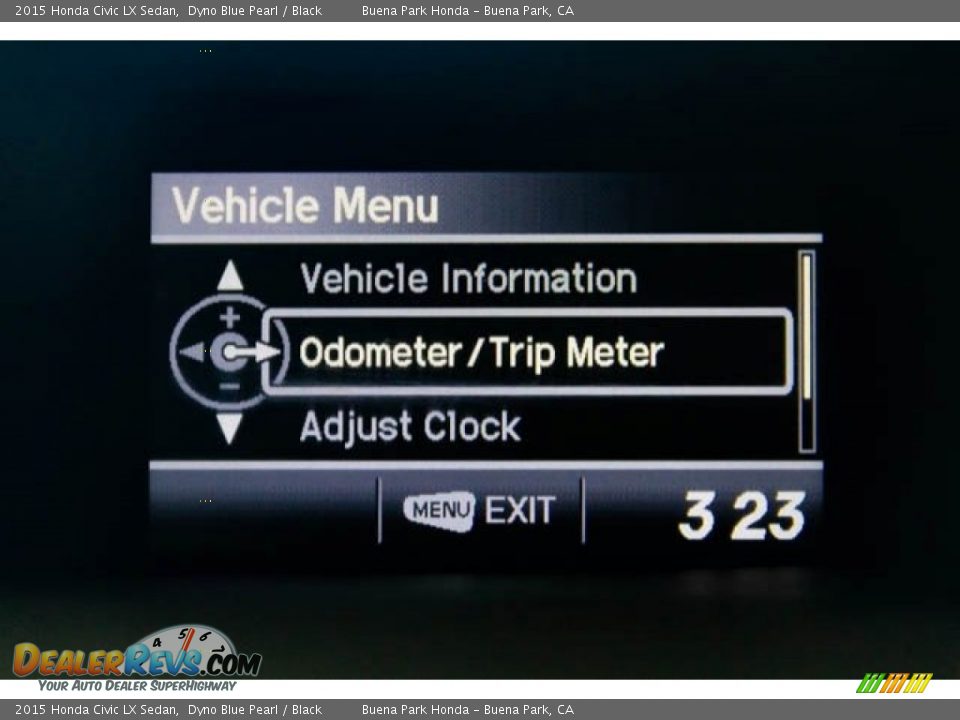 2015 Honda Civic LX Sedan Dyno Blue Pearl / Black Photo #24