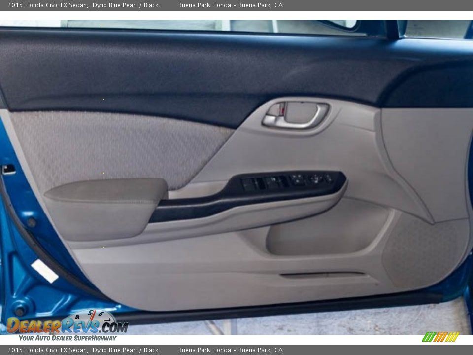 2015 Honda Civic LX Sedan Dyno Blue Pearl / Black Photo #26