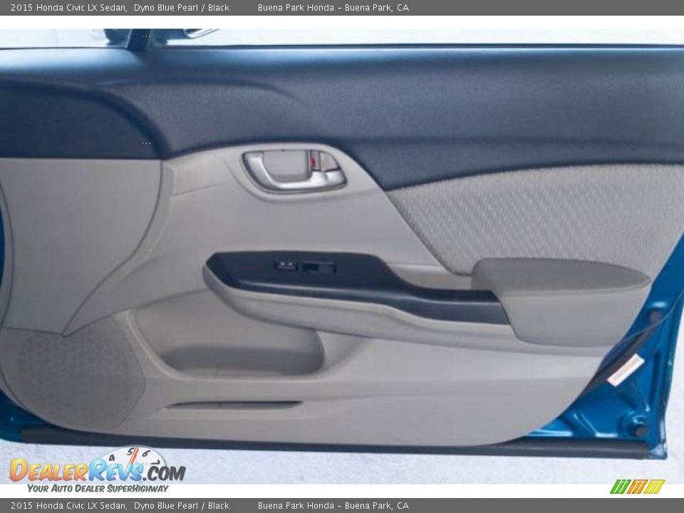 2015 Honda Civic LX Sedan Dyno Blue Pearl / Black Photo #30