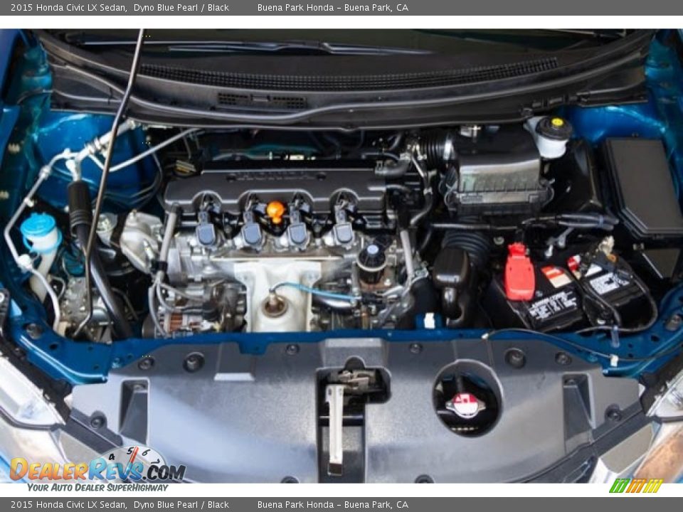2015 Honda Civic LX Sedan Dyno Blue Pearl / Black Photo #31