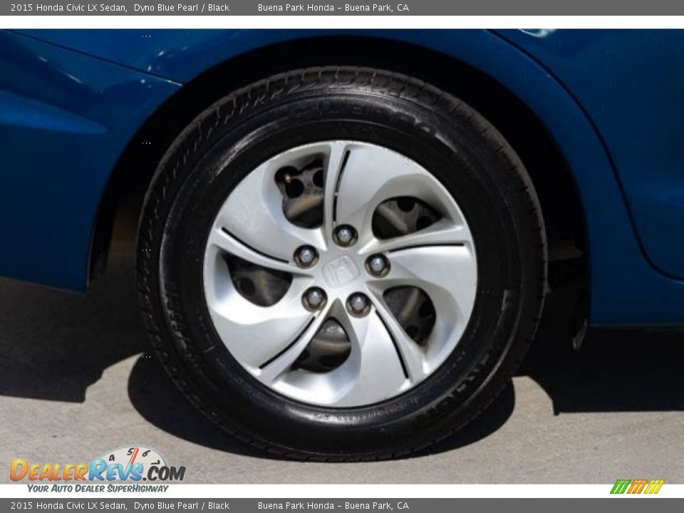 2015 Honda Civic LX Sedan Dyno Blue Pearl / Black Photo #32