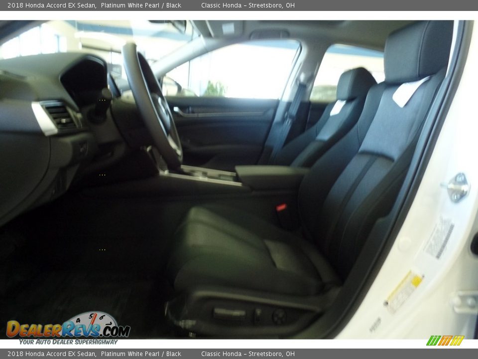 2018 Honda Accord EX Sedan Platinum White Pearl / Black Photo #12
