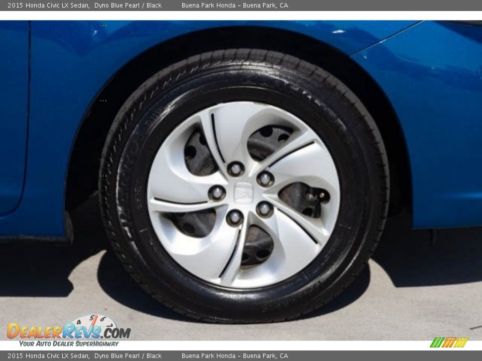 2015 Honda Civic LX Sedan Dyno Blue Pearl / Black Photo #33
