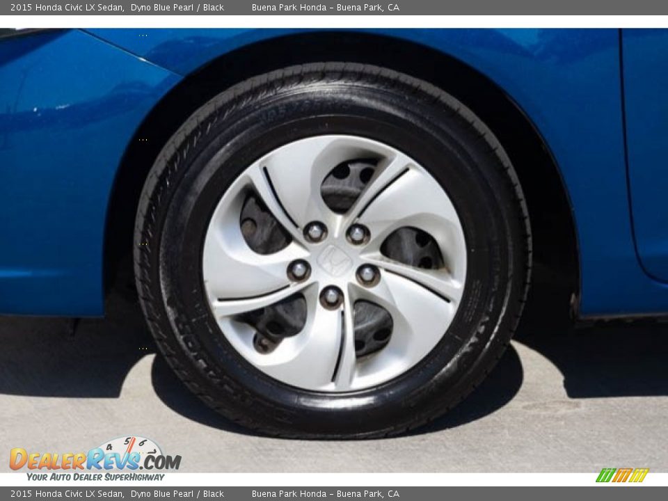 2015 Honda Civic LX Sedan Dyno Blue Pearl / Black Photo #34