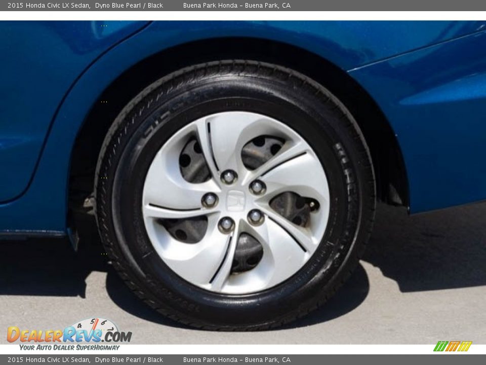 2015 Honda Civic LX Sedan Dyno Blue Pearl / Black Photo #35