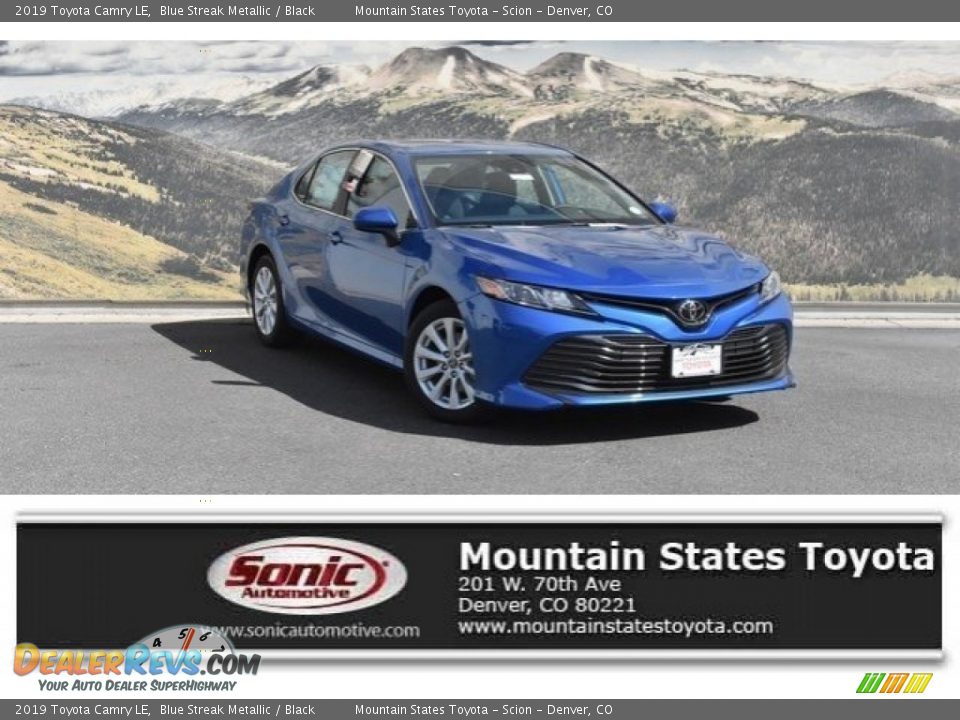 2019 Toyota Camry LE Blue Streak Metallic / Black Photo #1