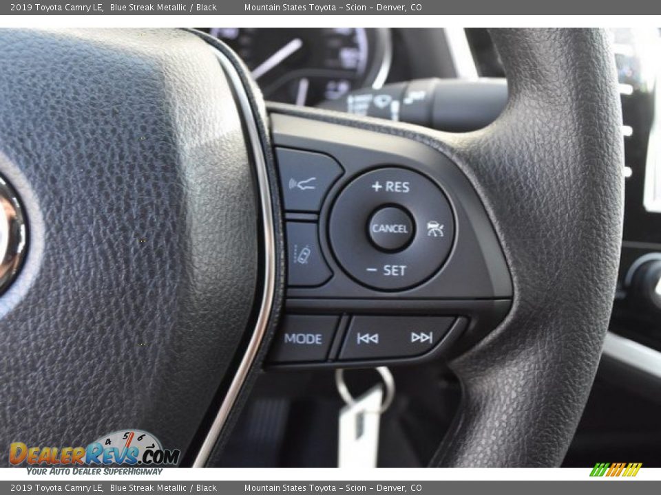 2019 Toyota Camry LE Blue Streak Metallic / Black Photo #27