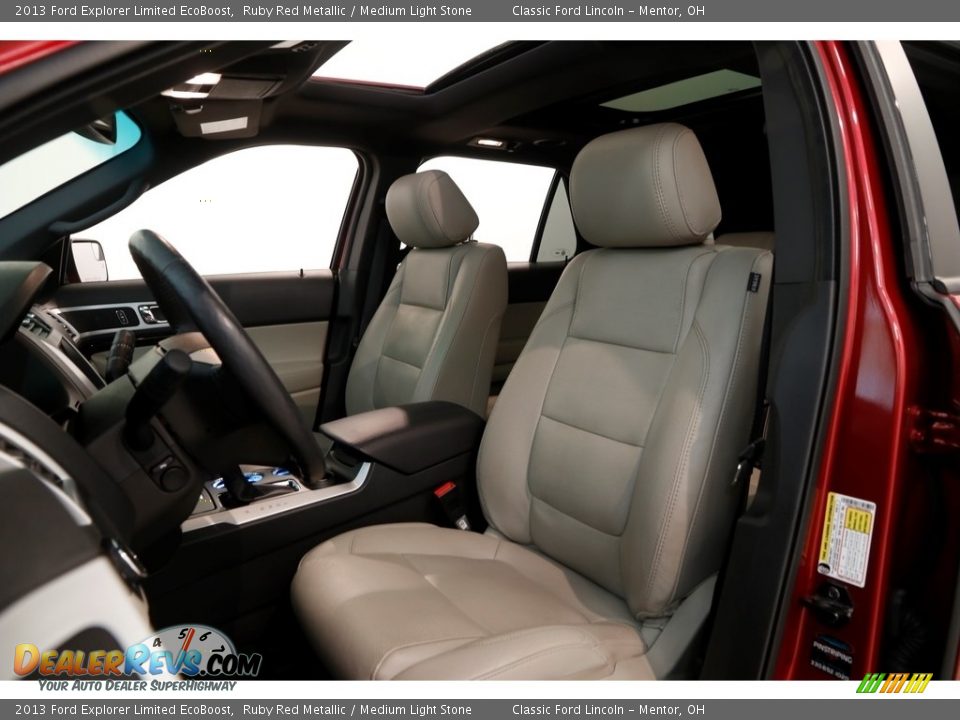 2013 Ford Explorer Limited EcoBoost Ruby Red Metallic / Medium Light Stone Photo #6