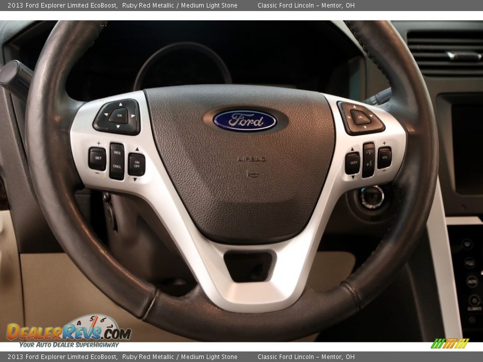 2013 Ford Explorer Limited EcoBoost Ruby Red Metallic / Medium Light Stone Photo #7