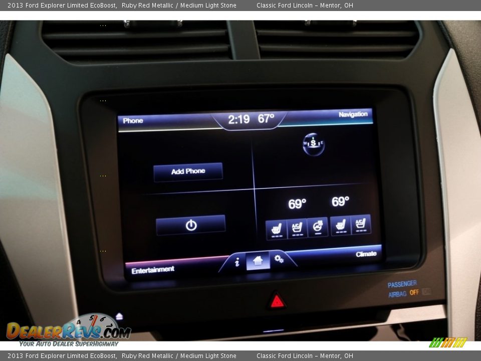 2013 Ford Explorer Limited EcoBoost Ruby Red Metallic / Medium Light Stone Photo #9