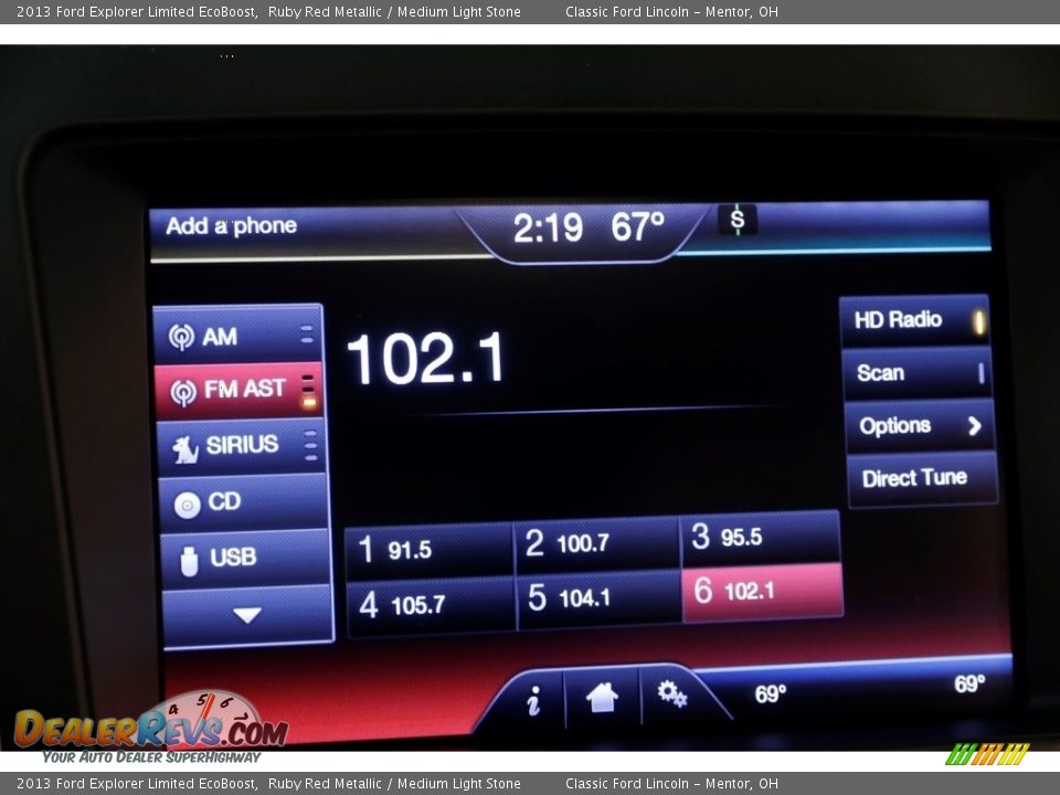 2013 Ford Explorer Limited EcoBoost Ruby Red Metallic / Medium Light Stone Photo #11