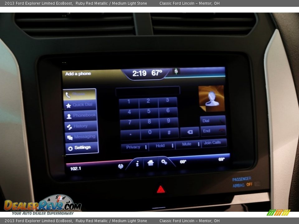 2013 Ford Explorer Limited EcoBoost Ruby Red Metallic / Medium Light Stone Photo #12